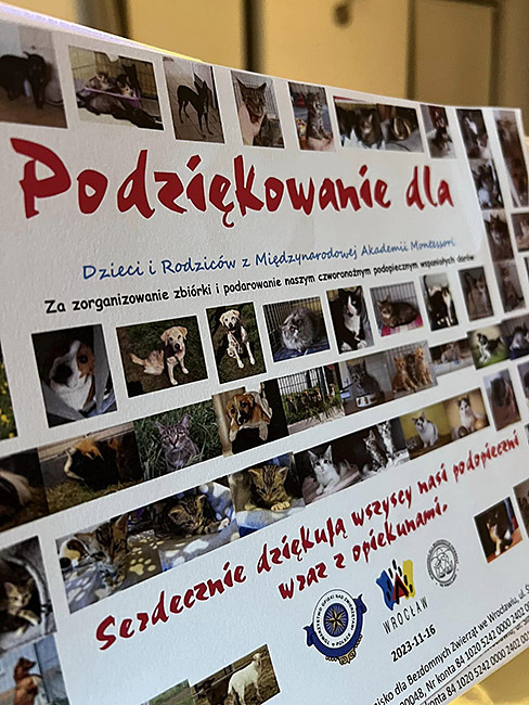 podziekowania schronisko dla zwierzat slazowa wroclaw