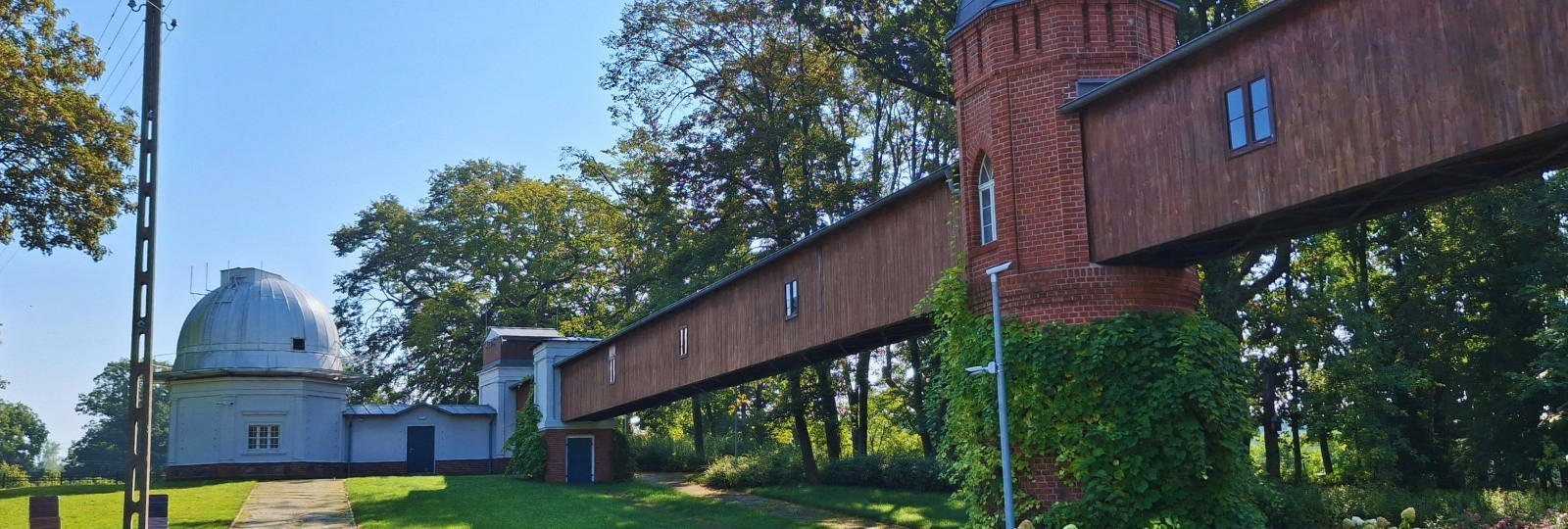Astronomy lesson at the Wrocław University Observatory in Białków